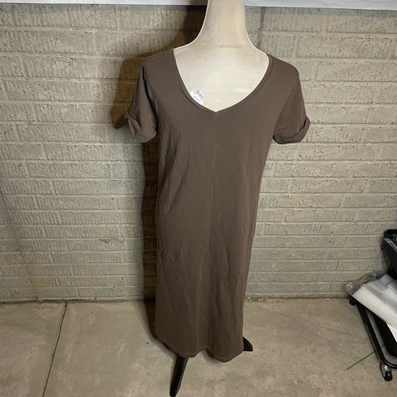 J.jill Pure Jill Affinity V-back Maxi‎ Dress In Shale medium - Picture 5 of 6